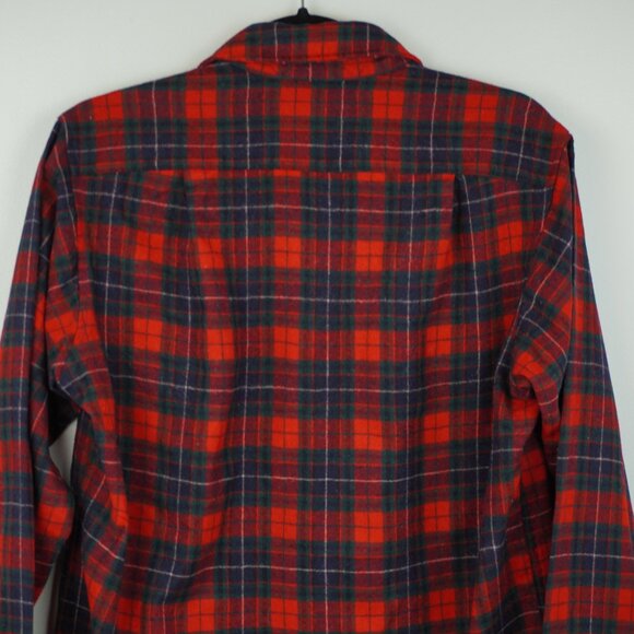 Pendleton Wool Shirt Button Up Red Green Blue Plaid Size 15.5 - Picture 7 of 8